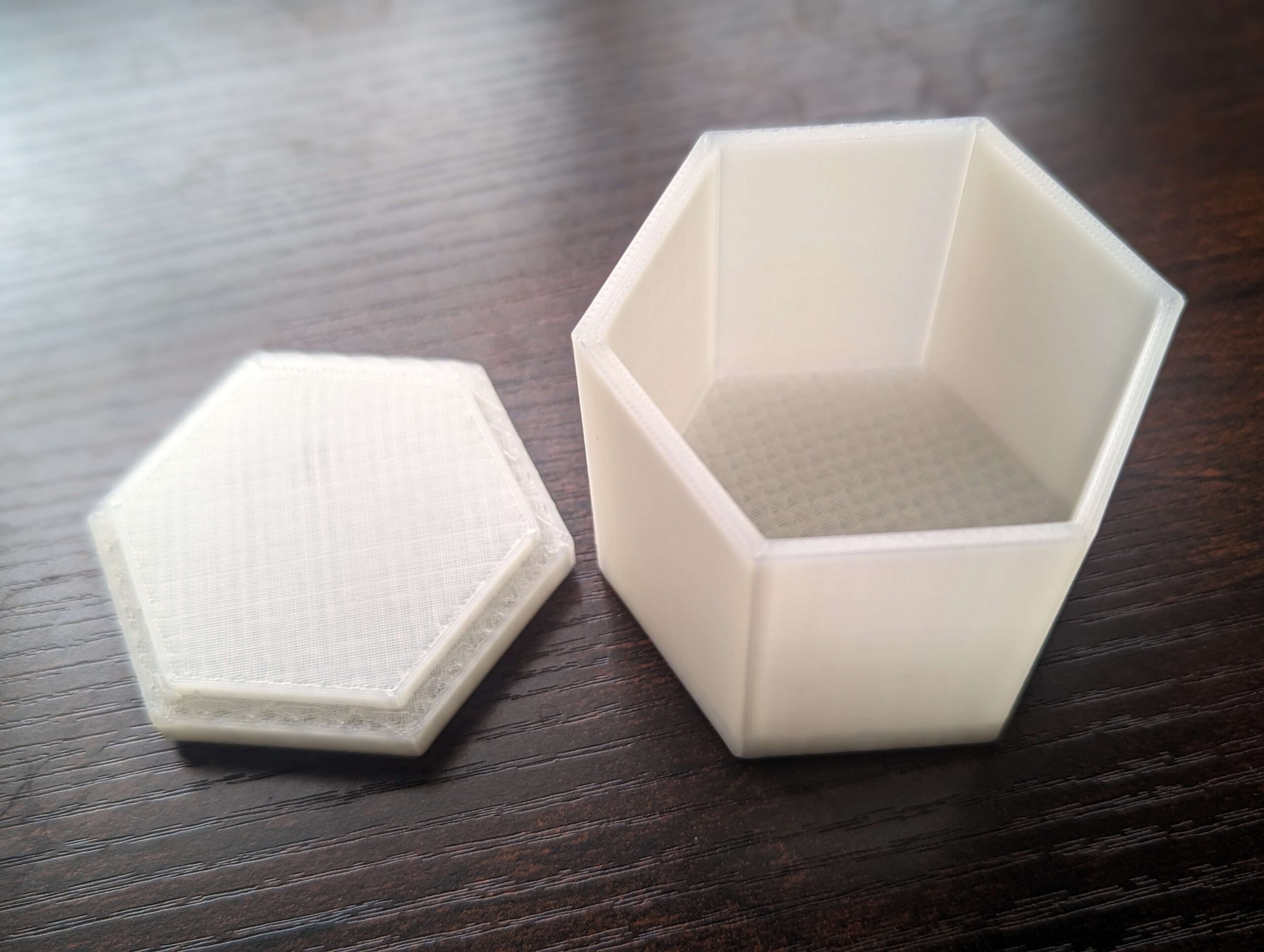 3D printed hexacon box and lid